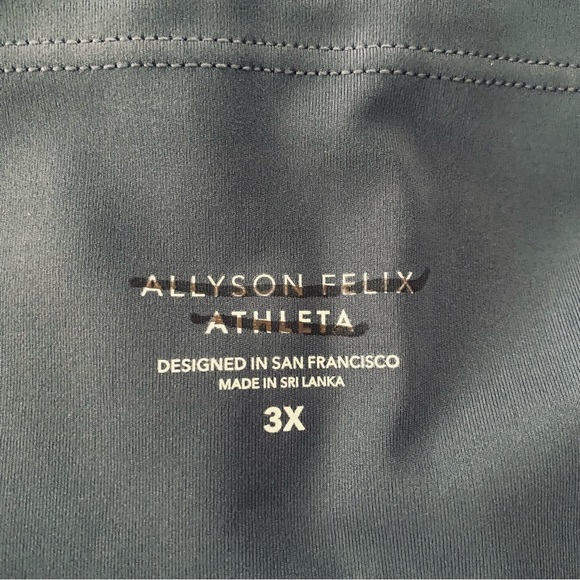 PLUS Athleta X Allyson Felix Blue & Black Legend Athletic Shortie Size 2X & 3X - Picture 14 of 14